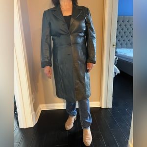 Gorgeous (like new) INC genuine leather coat